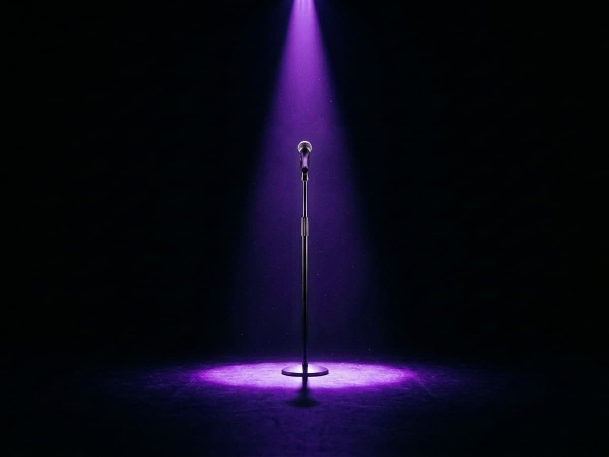 A STARCLASH character standing in the spotlight